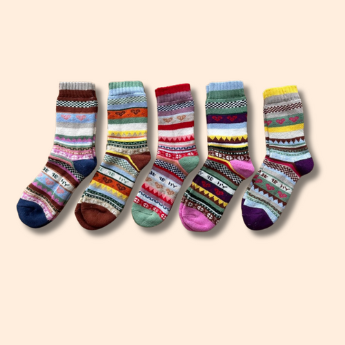 Hygge Herzchen Nordic Socken