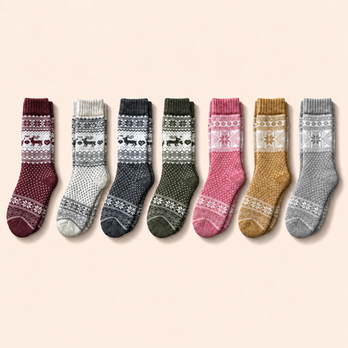 Alpaka-& Merino Norweger-Socken