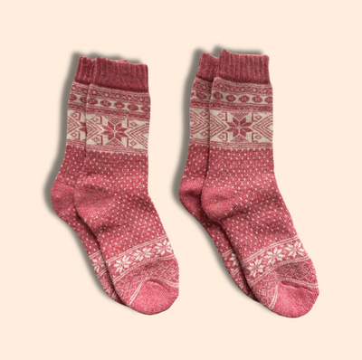 Alpaka-& Merino Norweger-Socken