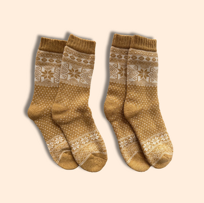 Alpaka-& Merino Norweger-Socken
