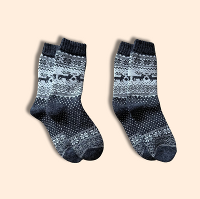Alpaka-& Merino Norweger-Socken
