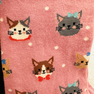 Katzen & Dackel Motiv Socken