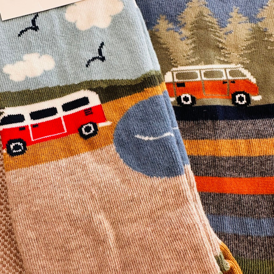 Vanlife Adventure Motiv Socken