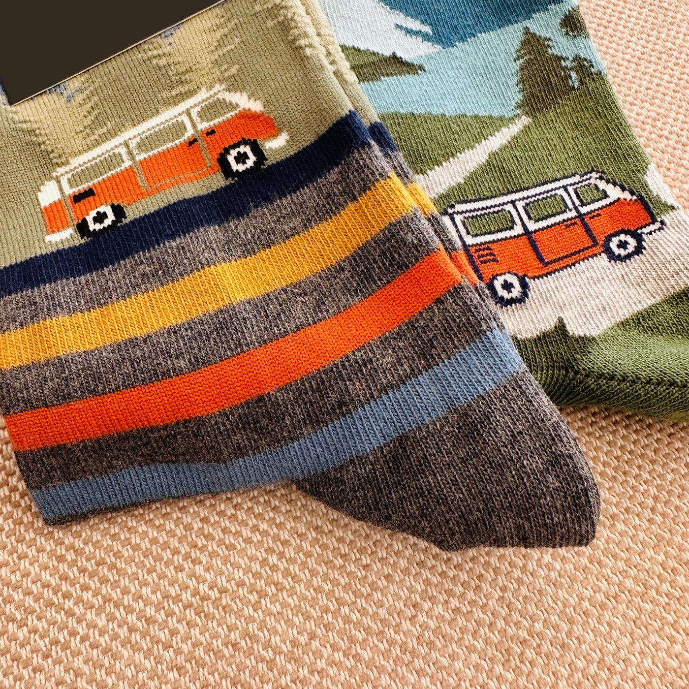 Vanlife Adventure Motiv Socken