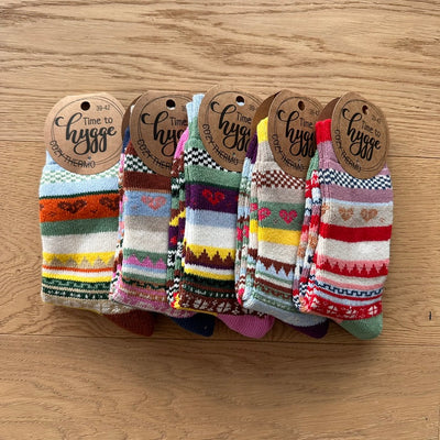 Hygge Herzchen Nordic Socken