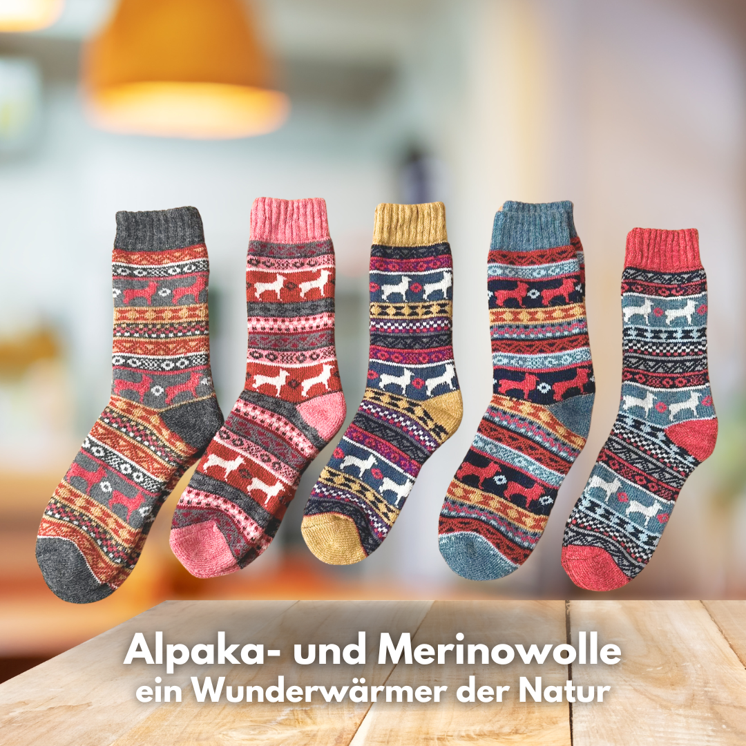Alpaka-& Merino Peru-Socken