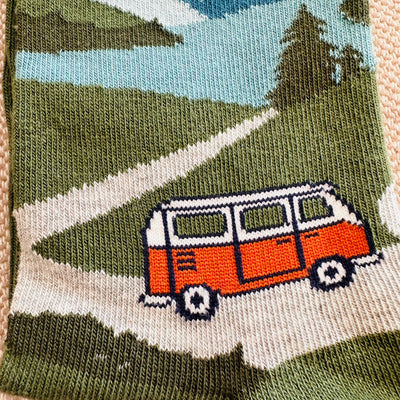 Vanlife Adventure Motiv Socken