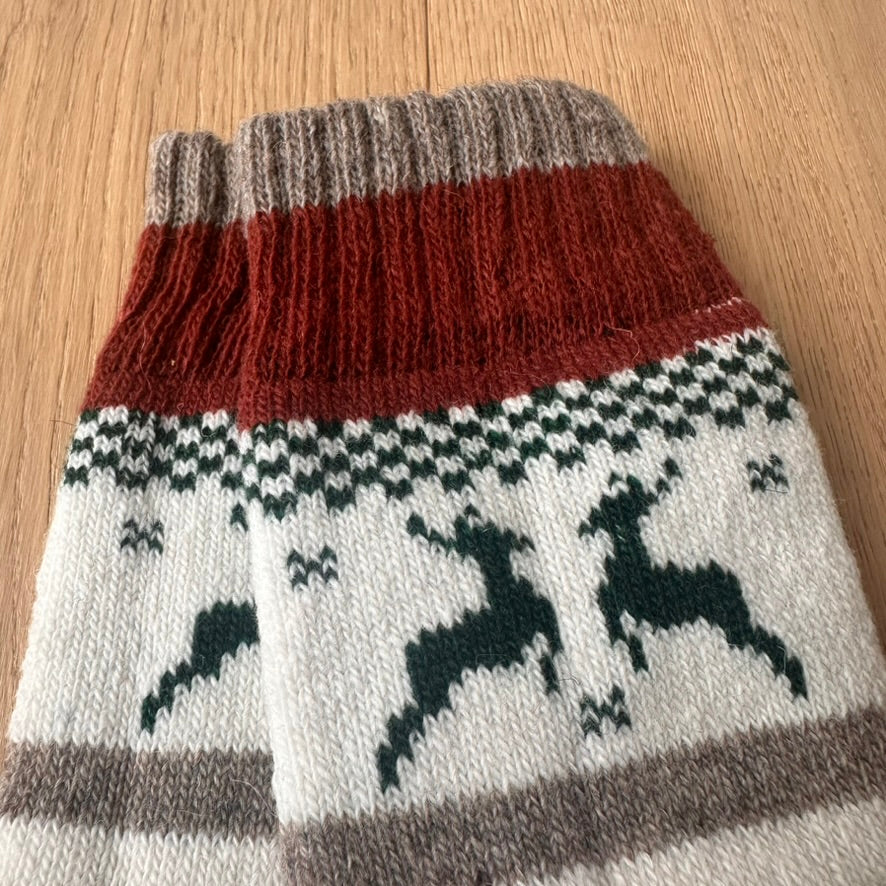 Hygge Elch Nordic Wollsocken