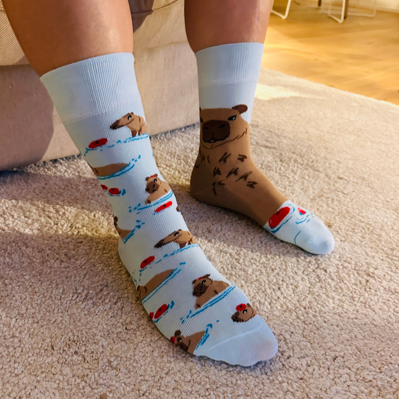 Capybara Motiv Socken
