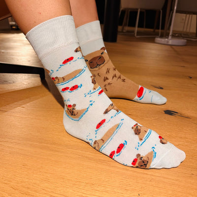 Capybara Motiv Socken