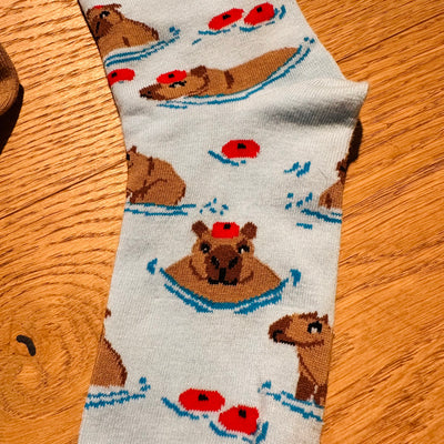 Capybara Motiv Socken