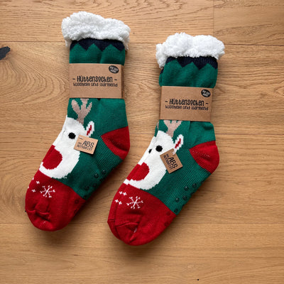Hüttensocken Rentier & Samichlaus