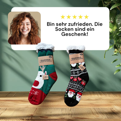 Hüttensocken Rentier & Samichlaus