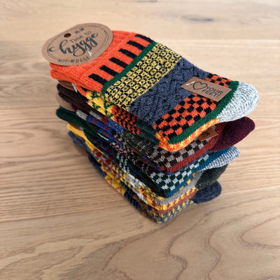 Hygge Nordic Wollsocken Folklore