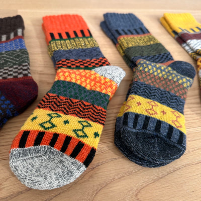 Hygge Nordic Wollsocken Folklore