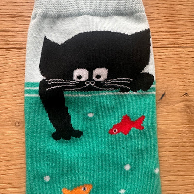 Katzen Motiv Socken