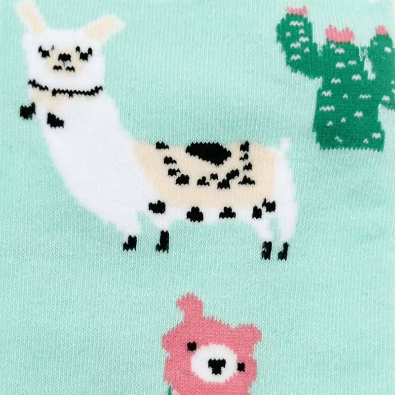 Lama Alpaka Motiv Socken