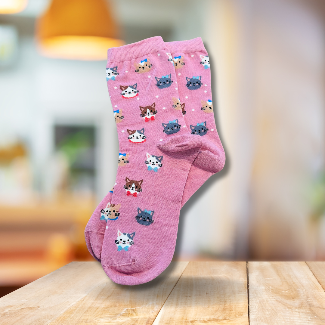 Katzen & Dackel Motiv Socken