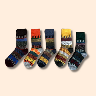 Hygge Nordic Wollsocken Folklore