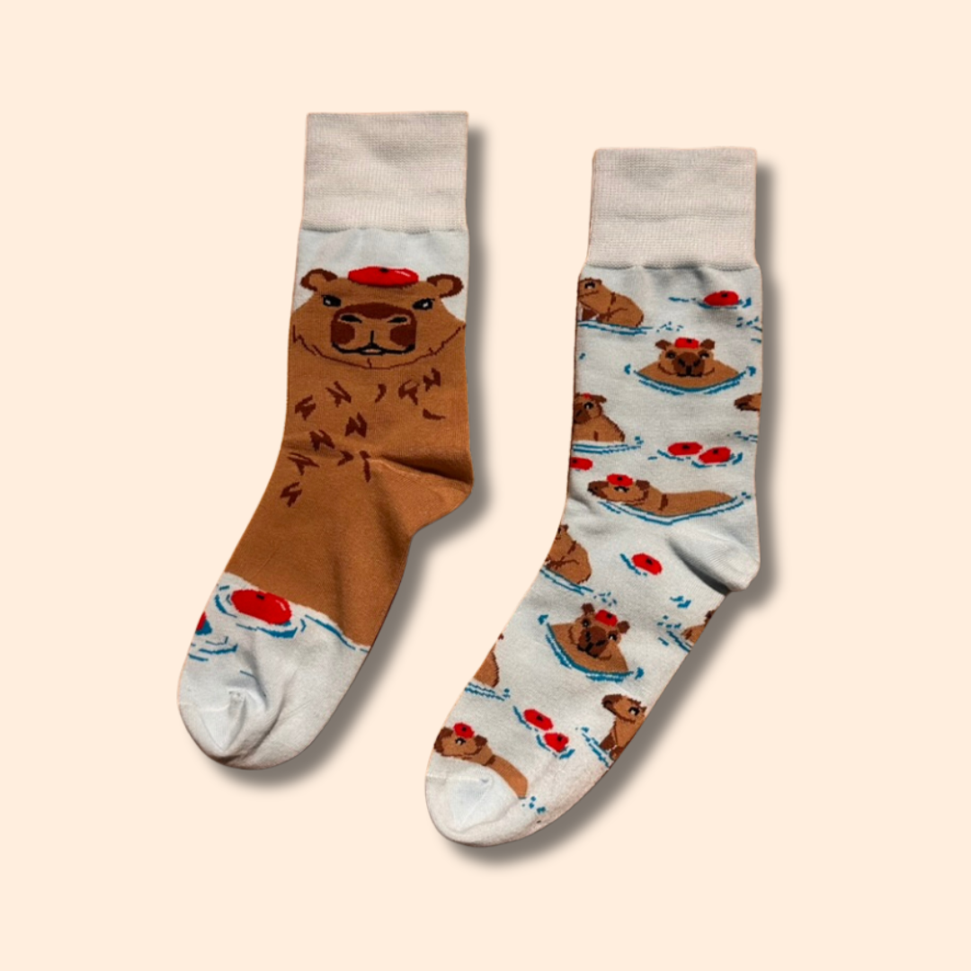 Capybara Motiv Socken