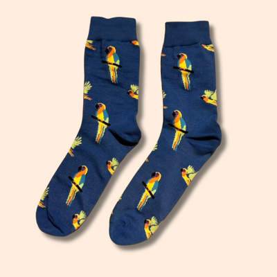 Papagei Motiv Socken
