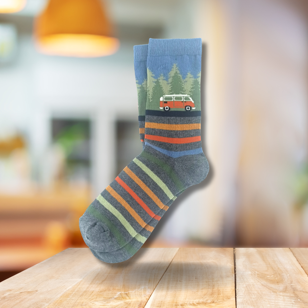 Vanlife Adventure Motiv Socken