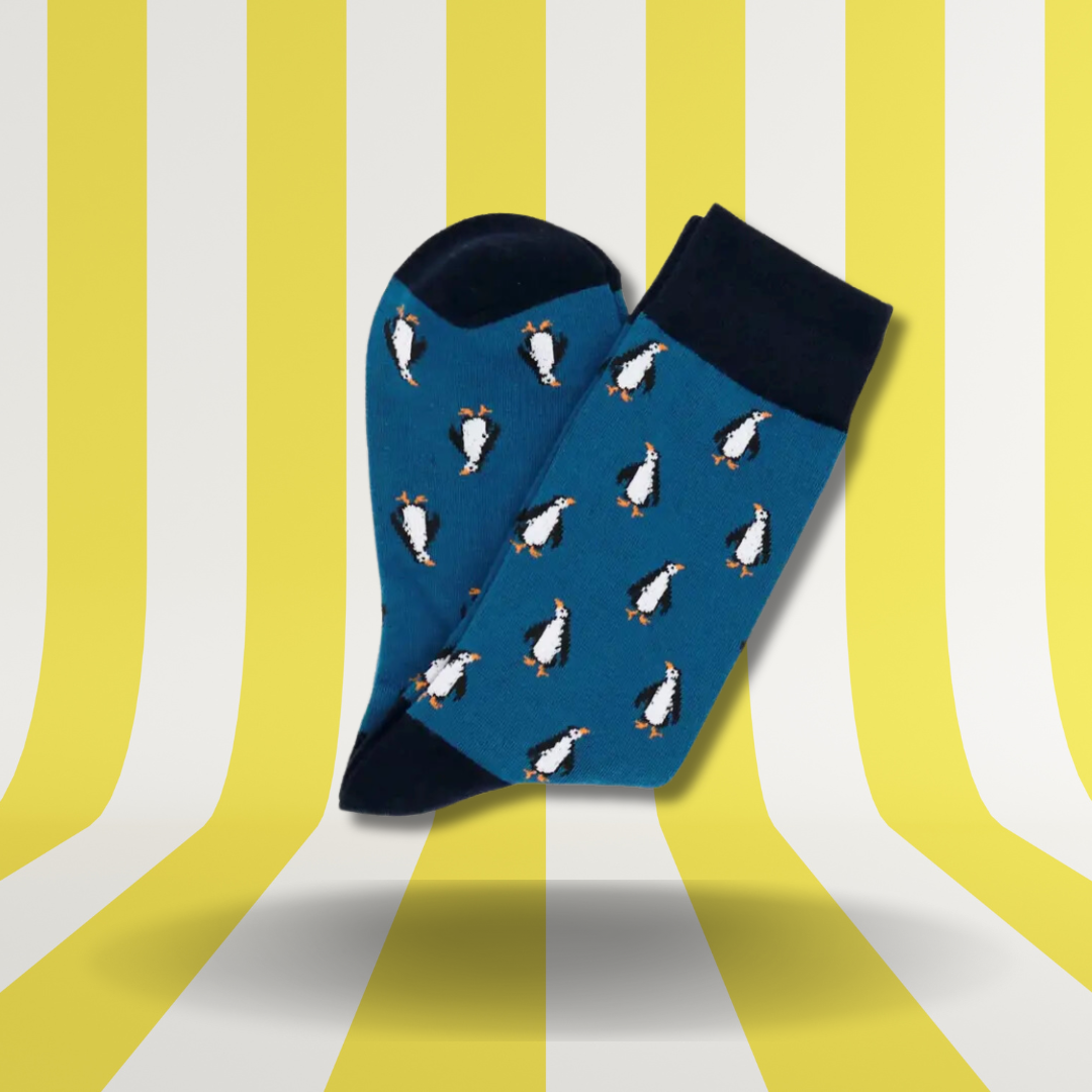 Pingu Motiv Socken