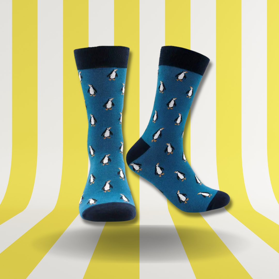 Pingu Motiv Socken