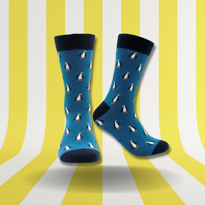 Pingu Motiv Socken