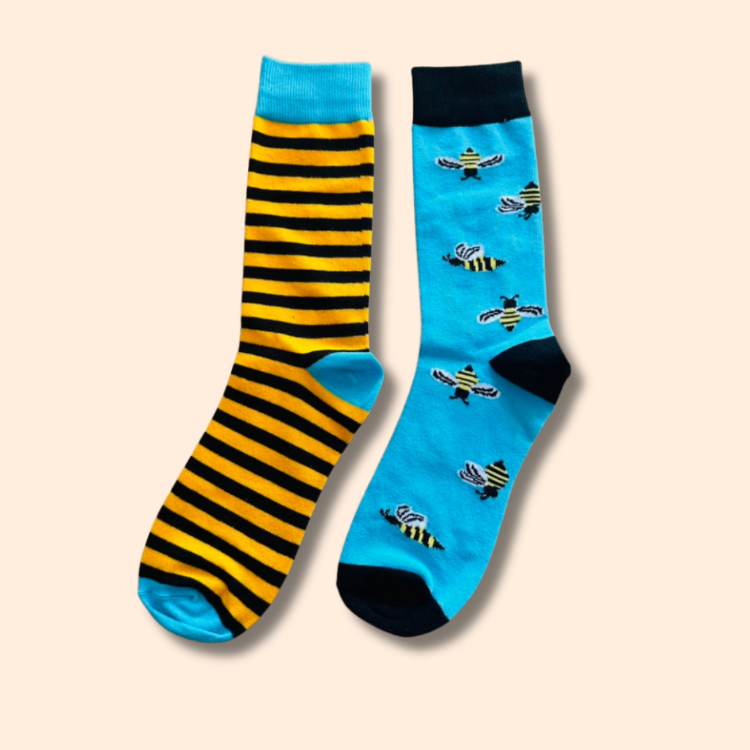 Bienen Motiv Socken