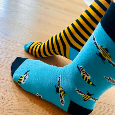 Bienen Motiv Socken